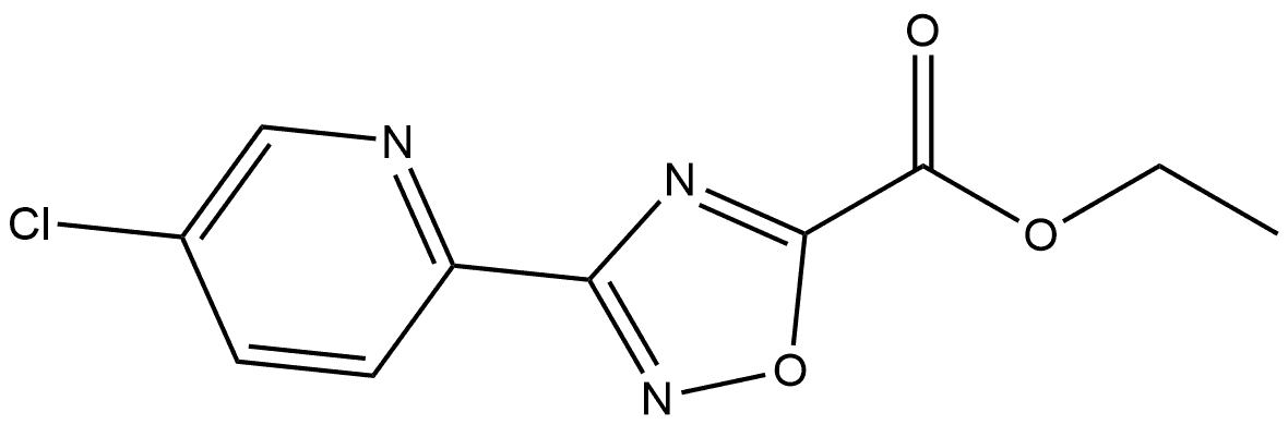 Ethyl 3-(5-Chloro-2-pyridyl)-1,2,4-oxadiazole-5-carboxylate Structure