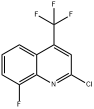 2-Chloro-8-fluoro-4-(trifluoromethyl)quinoline Structure