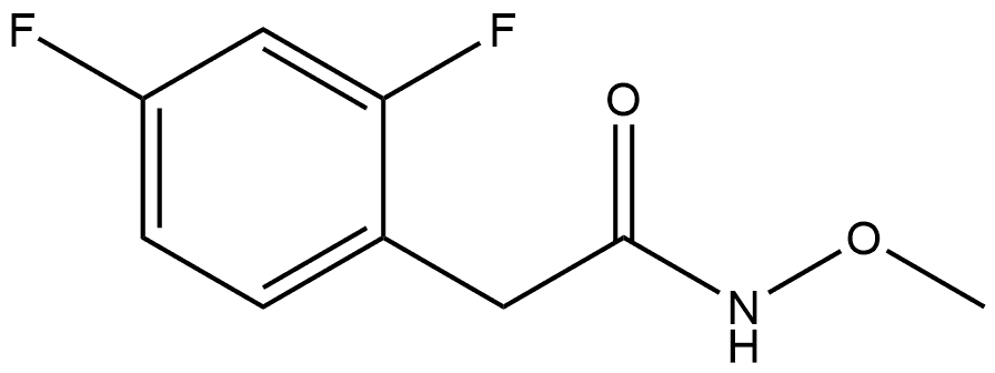 2,4-Difluoro-N-methoxybenzeneacetamide Structure