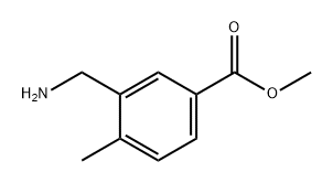 3-(氨基甲基)-4-甲基苯甲酸甲酯,1520473-24-8,结构式