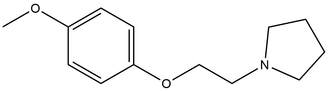 Pyrrolidine, 1-[2-(4-methoxyphenoxy)ethyl]- 结构式