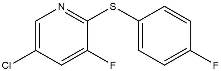5-Chloro-3-fluoro-2-[(4-fluorophenyl)thio]pyridine Structure