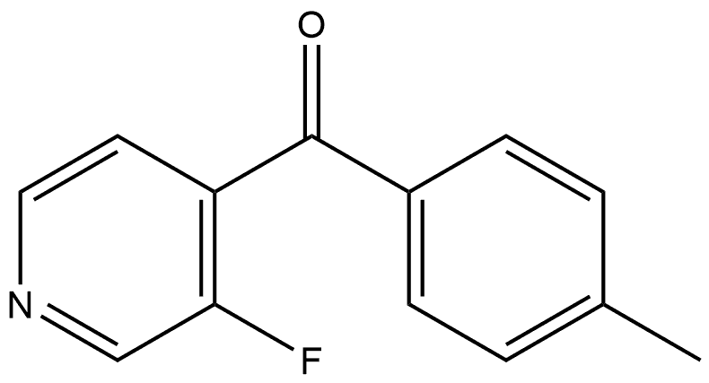 (3-Fluoro-4-pyridinyl)(4-methylphenyl)methanone Structure