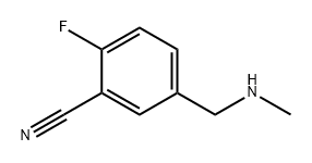 BENZONITRILE, 2-FLUORO-5-[(METHYLAMINO)METHYL]-, 1521289-11-1, 结构式