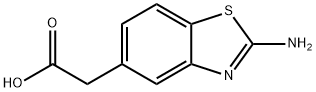 2-(2-氨基苯并[D]噻唑-5-基)乙酸 结构式