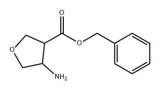 3-Furancarboxylic acid, 4-aminotetrahydro-, phenylmethyl ester Structure
