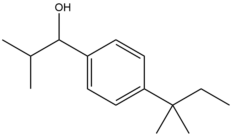 2-methyl-1-(4-(tert-pentyl)phenyl)propan-1-ol Structure