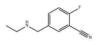 BENZONITRILE, 5-[(ETHYLAMINO)METHYL]-2-FLUORO-, 1522139-40-7, 结构式