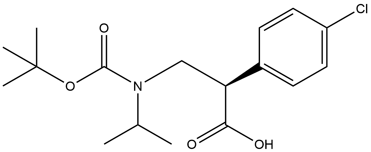 (R)-3-((叔丁氧羰基)(异丙基)氨基)-2-(4-氯 结构式