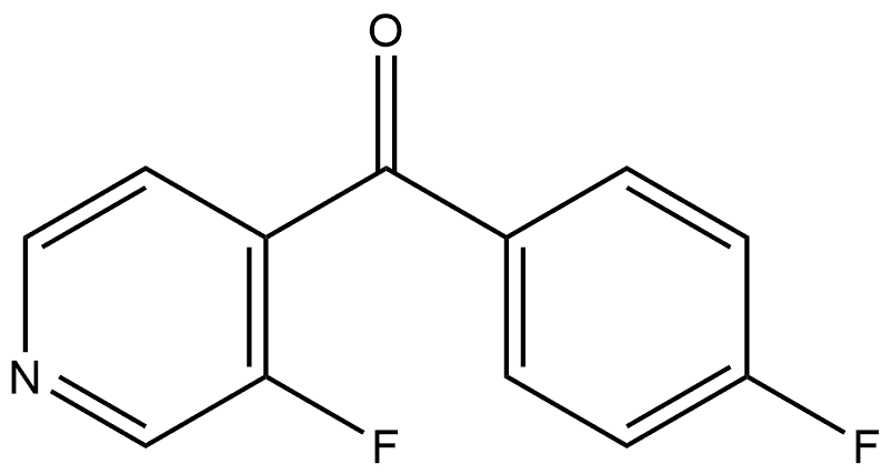(4-Fluorophenyl)(3-fluoro-4-pyridinyl)methanone Structure