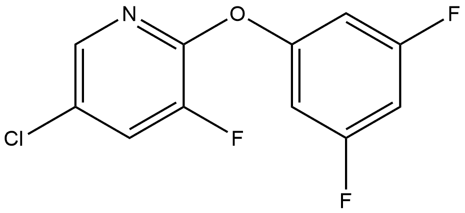 5-Chloro-2-(3,5-difluorophenoxy)-3-fluoropyridine Structure