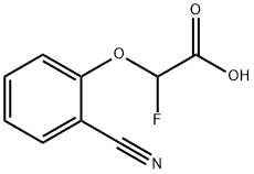 Acetic acid, 2-(2-cyanophenoxy)-2-fluoro-,1523204-79-6,结构式