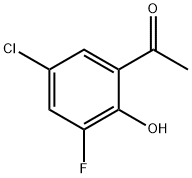 Ethanone, 1-(5-chloro-3-fluoro-2-hydroxyphenyl)-,1523558-40-8,结构式