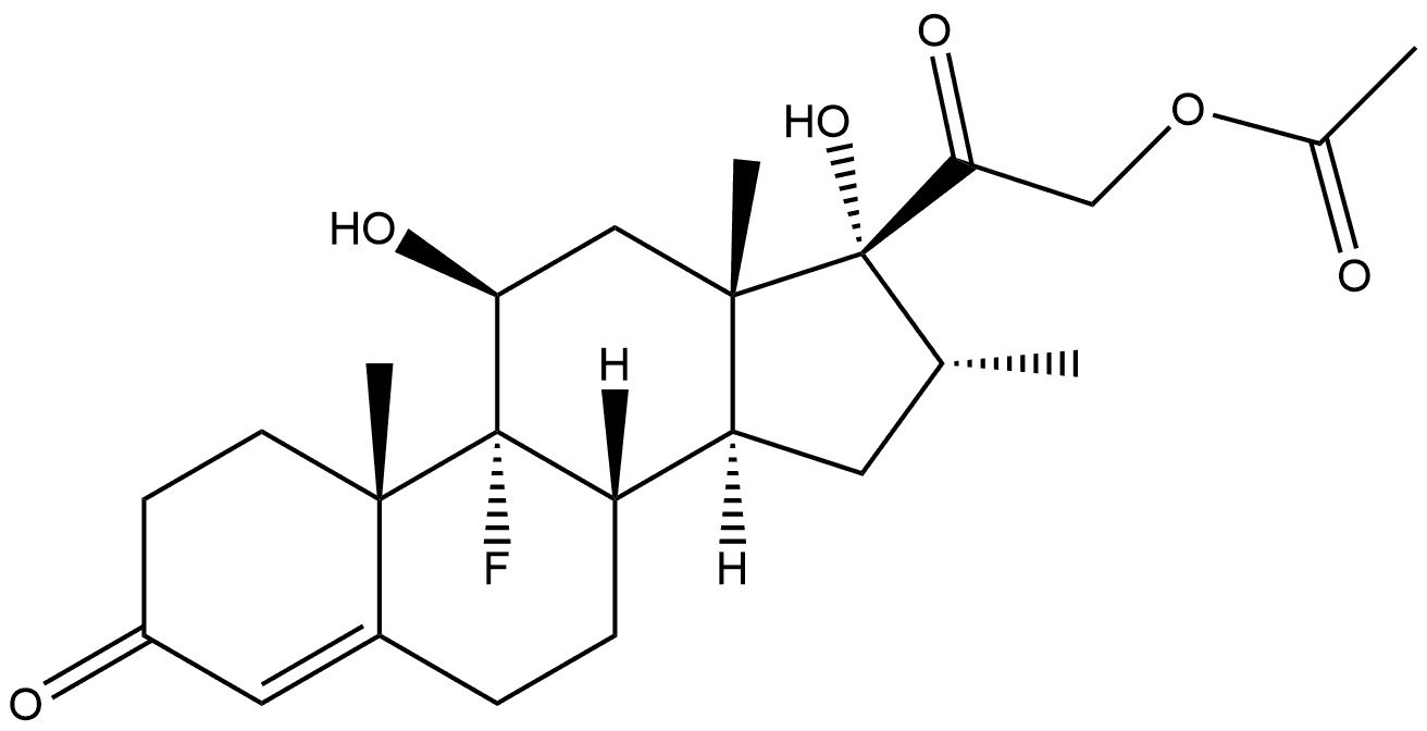 Dexamethasone acetate impurity E Struktur
