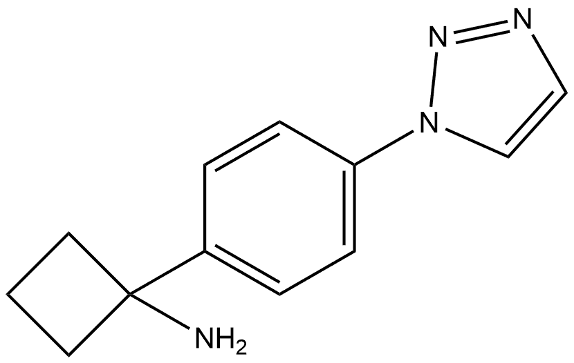 1-(4-(1H-1,2,3-三氮唑-1-基)苯基)环丁胺 结构式