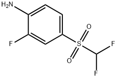 4-(difluoromethylsulphonyl)-2-fluoroaniline 化学構造式