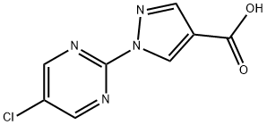 1-(5-chloropyrimidin-2-yl)-1H-pyrazole-4-carboxyli c acid Structure