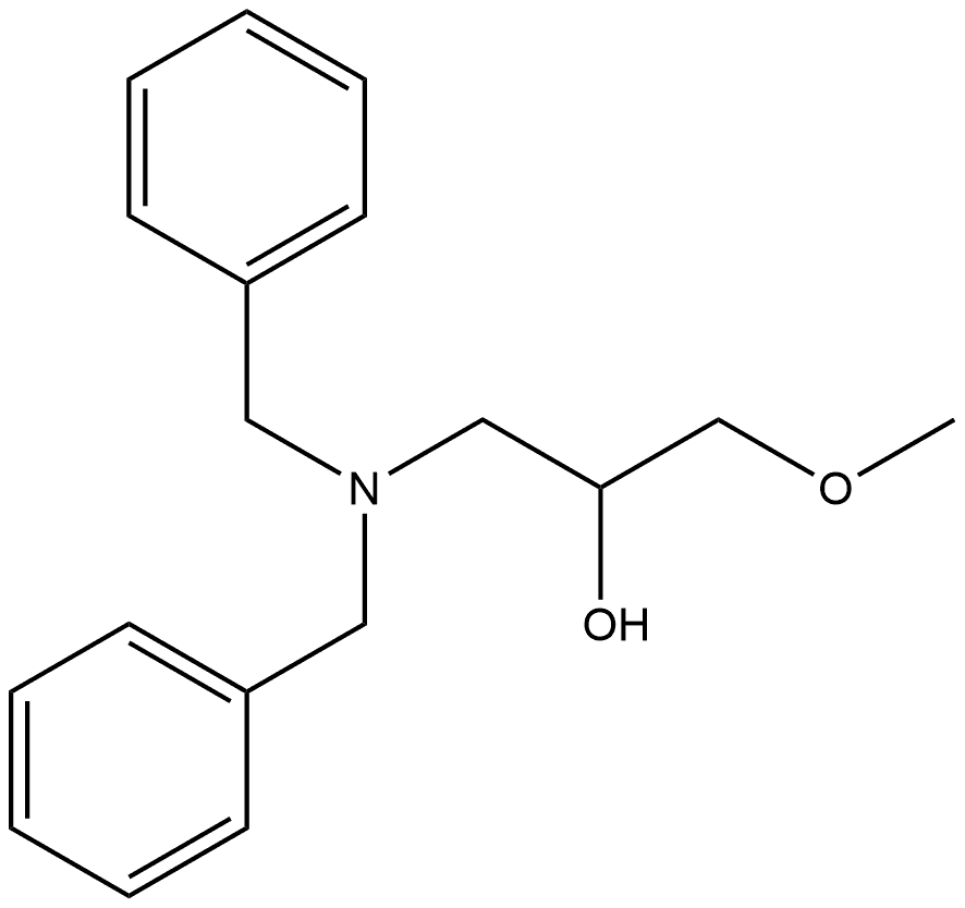 1-Dibenzylamino-3-methoxy-propan-2-ol 结构式