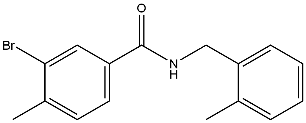 3-Bromo-4-methyl-N-[(2-methylphenyl)methyl]benzamide Structure