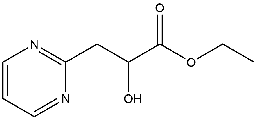 2-羟基-3-(嘧啶-2-基)丙酸乙酯, 1526029-04-8, 结构式