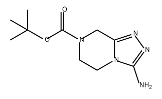 1,2,4-Triazolo[4,3-a]pyrazine-7(8H)-carboxylic acid, 3-amino-5,6-dihydro-, 1,1-dimethylethyl ester Struktur