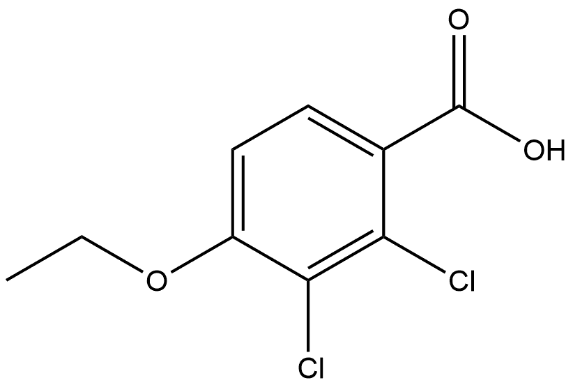2,3-Dichloro-4-ethoxybenzoic acid Structure