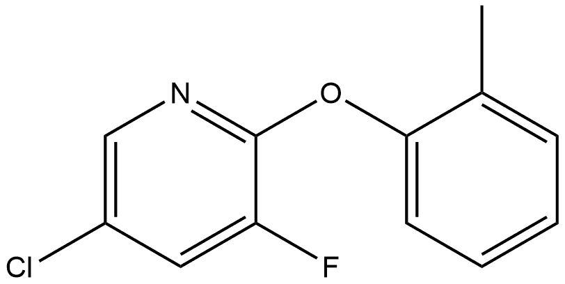 5-Chloro-3-fluoro-2-(2-methylphenoxy)pyridine Structure