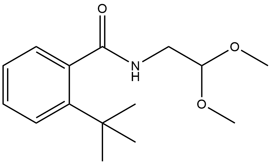 N-(2,2-Dimethoxyethyl)-2-(1,1-dimethylethyl)benzamide 结构式