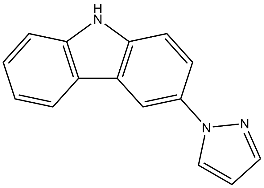 3-(1H-Pyrazol-1-yl)-9H-carbazole Structure
