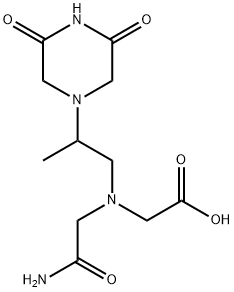 Glycine, N-(2-amino-2-oxoethyl)-N-[2-(3,5-dioxo-1-piperazinyl)propyl]- Struktur