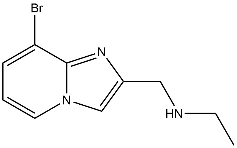 ({8-bromoimidazo[1,2-a]pyridin-2-yl}methyl)(ethyl)amine Structure