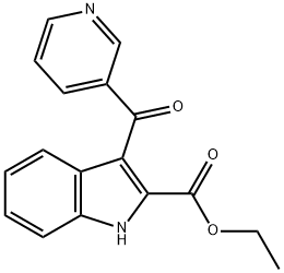1H-Indole-2-carboxylic acid, 3-(3-pyridinylcarbonyl)-, ethyl ester