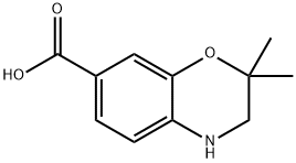 3,4-Dihydro-2,2-dimethyl-2H-1,4-benzoxazine-7-carboxylic acid Structure