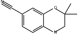 2H-1,4-Benzoxazine-7-carbonitrile, 3,4-dihydro-2,2-dimethyl- Structure