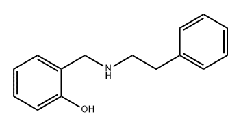 2-((苯乙氨基)甲基)苯酚 结构式