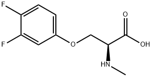 O-(3,4-difluorophenyl)-N-methyl-L-serine Structure