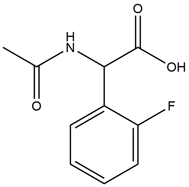 N-Ac-DL-2-FluoroPhenylglycine Structure