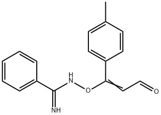 Benzenecarboximidamide, N-[[1-(4-methylphenyl)-3-oxo-1-propen-1-yl]oxy]-