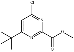 4-(叔丁基)-6-氯嘧啶-2-羧酸甲酯, 1533958-64-3, 结构式