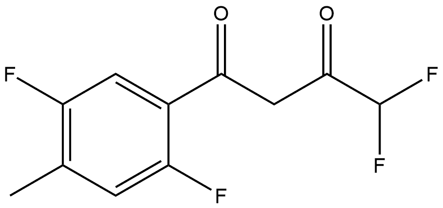 1-(2,5-Difluoro-4-methylphenyl)-4,4-difluoro-1,3-butanedione Structure