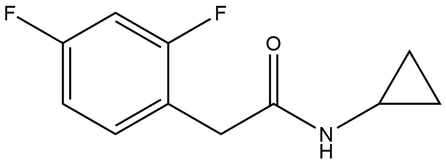 N-Cyclopropyl-2,4-difluorobenzeneacetamide 结构式