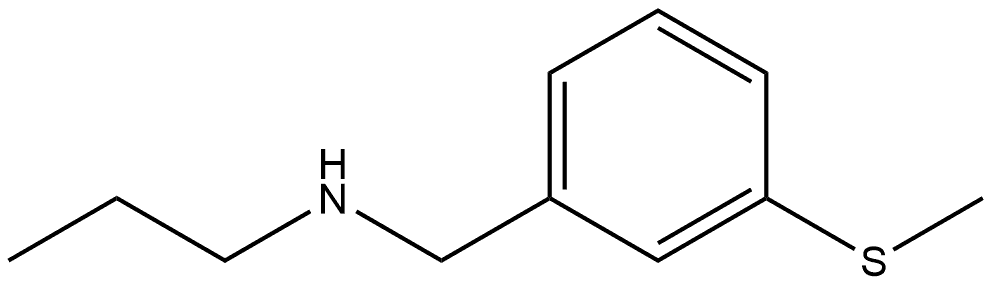 N-(3-(methylthio)benzyl)propan-1-amine 结构式