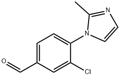 3-Chloro-4-(2-methylimidazol-1-yl)benzaldehyde Structure