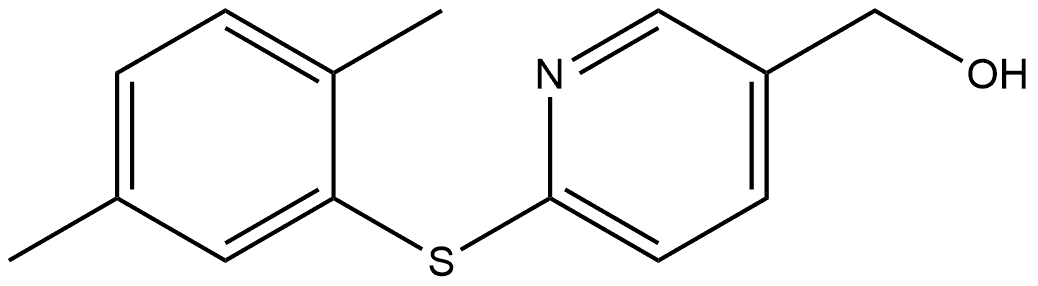 6-[(2,5-Dimethylphenyl)thio]-3-pyridinemethanol Structure