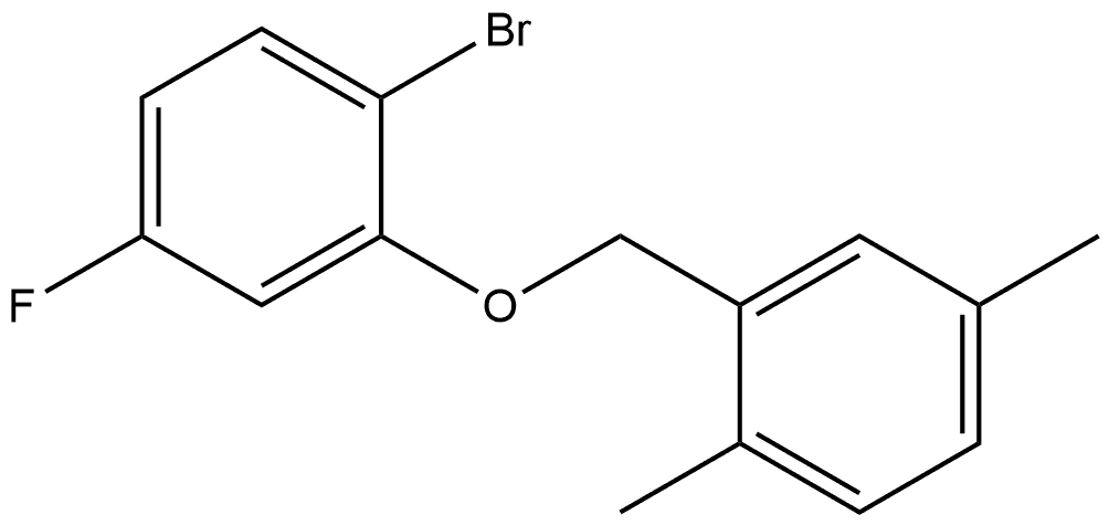 Benzene, 1-bromo-2-[(2,5-dimethylphenyl)methoxy]-4-fluoro- 结构式
