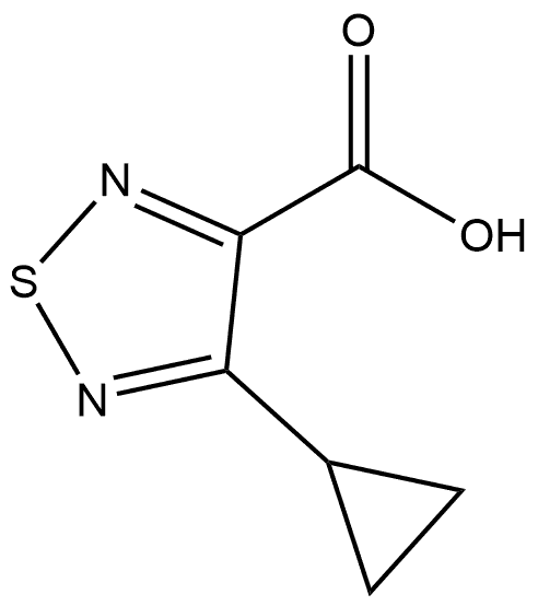 4-环丙基-1,2,5-噻二唑-3-甲酸 结构式