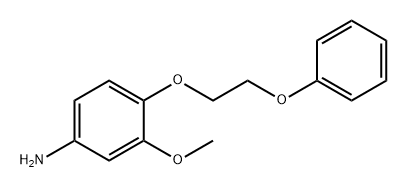 Benzenamine, 3-methoxy-4-(2-phenoxyethoxy)- Structure