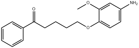 1-Pentanone, 5-(4-amino-2-methoxyphenoxy)-1-phenyl- Structure