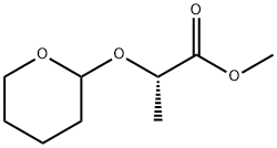 Propanoic acid, 2-[(tetrahydro-2H-pyran-2-yl)oxy]-, methyl ester, (2S)- Structure