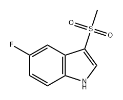1H-Indole, 5-fluoro-3-(methylsulfonyl)- Structure